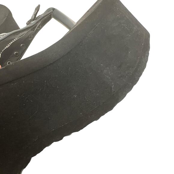 Demonia FUNN-33 Platform Black Sandals - Picture 7 of 14